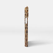 Licht bruine alligator huidafdruk iPhone hoesje (Rechterkant)