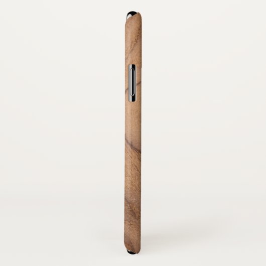 Licht bruine houten korrel Persoonlijke naam Case-Mate iPhone Case (Achterkant / rechts)