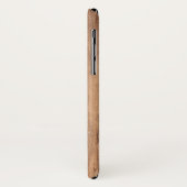 Licht bruine houten korrel Persoonlijke naam Case-Mate iPhone Case (Achterkant/links)