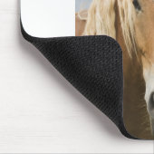Licht bruine paard muismat (Hoek)
