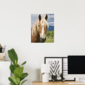 Licht bruine paard poster (Thuiskantoor)