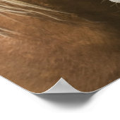 Licht bruine paard poster (Hoek)