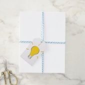 Licht Bulb-creatief idee Cadeaulabel (Met Touw)