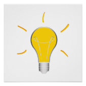 Licht Bulb-creatief idee Poster (Voorkant)