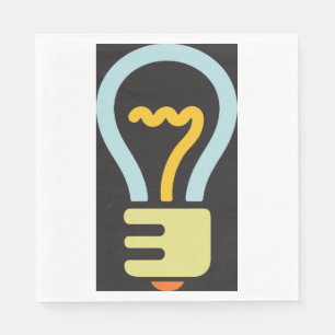 Licht bulkpictogram Papier servetten