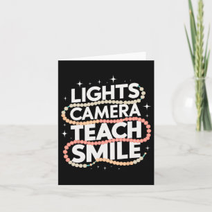 Licht Camera Leer Smile Grappig Terug naar School  Kaart