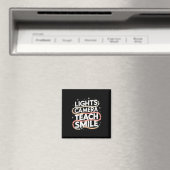 Licht Camera Leer Smile Grappig Terug naar school Magneet (Insitu (Vaatwasser))