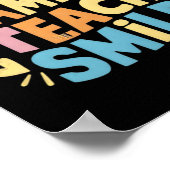 Licht Camera Leer Smile Shirt Grappig Terug Naar S Poster (Hoek)