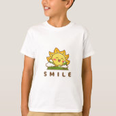 Licht Cute Yellow Sunshine T-shirt (Voorkant)