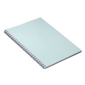 Licht cyaan effen kleur notitieboek (Rechterzijde)