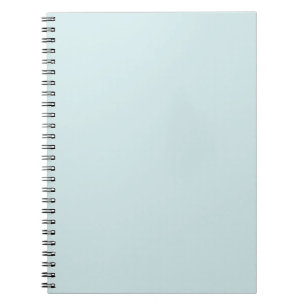 Licht cyaan effen kleur notitieboek