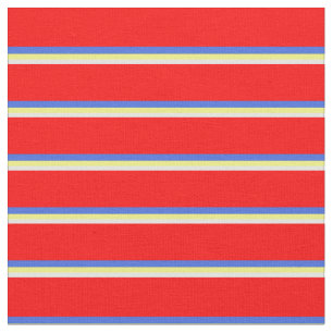Licht cyaan, geel, koninklijk blauw en rood gekleu stof