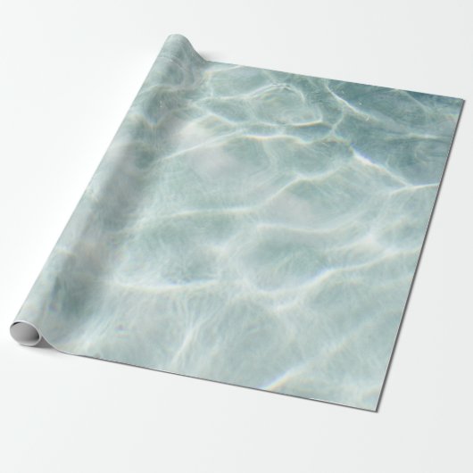 Licht dat overdag wordt weerspiegeld in water cadeaupapier (Uitgerold)