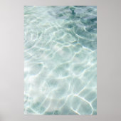 Licht dat overdag wordt weerspiegeld in water poster (Voorkant)