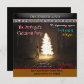 Licht de boom vakantie kerstfeest uitnodiging (Voorkant / Achterkant)