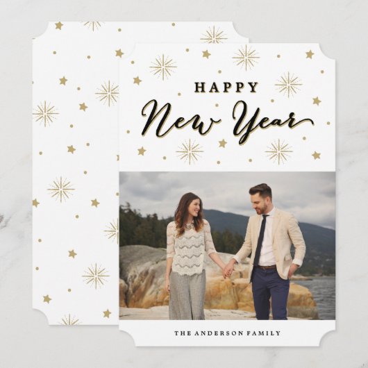 Licht de hemel op | Vakantieknopkaart Feestdagenkaart (Voorkant / Achterkant)