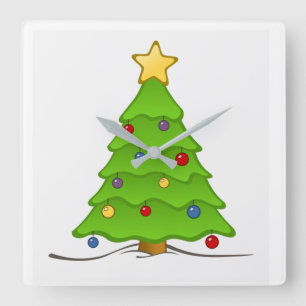 **LICHT DE HOLIDAGENGROEP OP** DE SQUARE WALL SLOC VIERKANTE KLOK