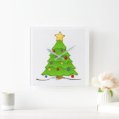 **LICHT DE HOLIDAGENGROEP OP** DE SQUARE WALL SLOC VIERKANTE KLOK (Huis)