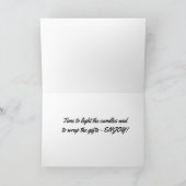 LICHT DE KANSEN EN WRAP DE GIFT-CHRISTMAS KAART (Binnen)