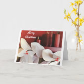 LICHT DE KANSEN EN WRAP DE GIFT-CHRISTMAS KAART (Gele Bloem)