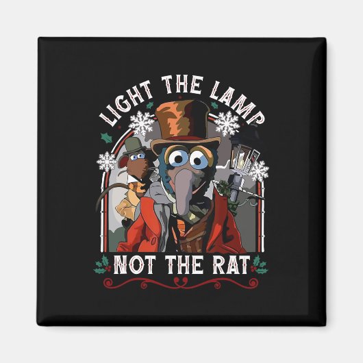 Licht de lamp niet in de Rat Kerstmis Magneet (Voorkant)