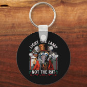 Licht de lamp niet in de Rat Kerstmis Sleutelhanger (Voorkant)