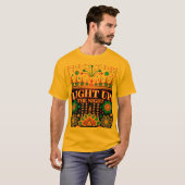 Licht de nacht op: Diwali Illustration Theme T-shirt (Voorkant volledig)