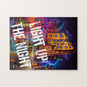 Licht de nacht op - levendige kleurenpuzzels legpuzzel (Horizontaal)