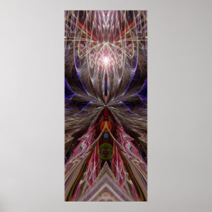 Licht de weg in. Afdrukken Poster