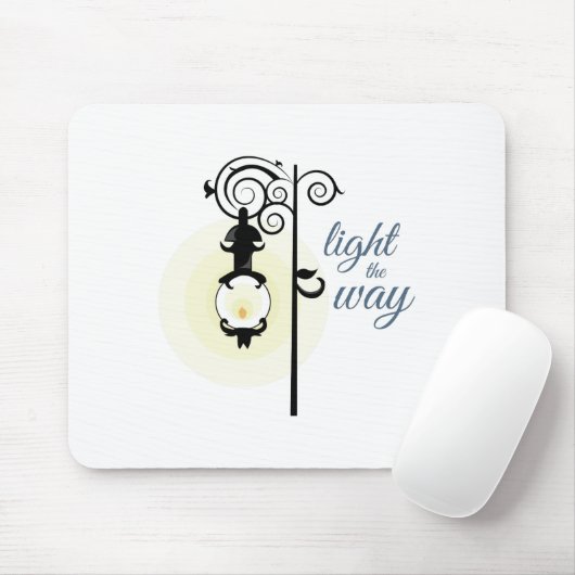 Licht de weg muismat (Met muis)