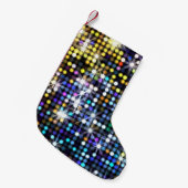 Licht decor: abstracte glamoureuze mode kleine kerstsok (Voorkant (Hangend))