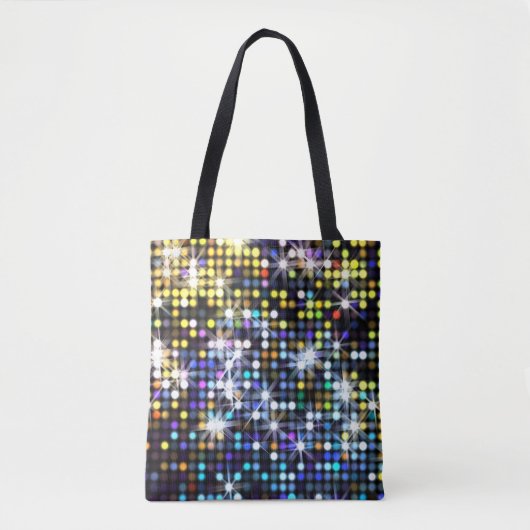 Licht decor: abstracte glamoureuze mode tote bag (Voorkant)