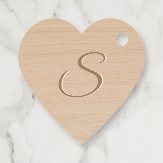 Licht dennenhout dank u bruiloft gunst Label (Achterkant)