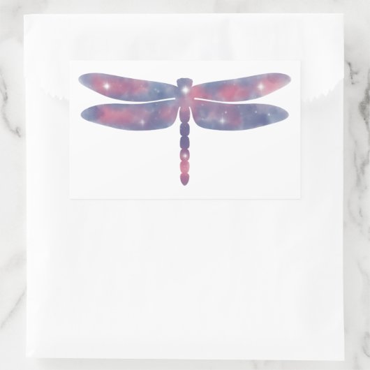 Licht Dikke Dragonfly Starscape Sticker (Tas)