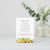 Licht dit kaarsherdenkingswoord plaatskaartje (Staand voorkant)