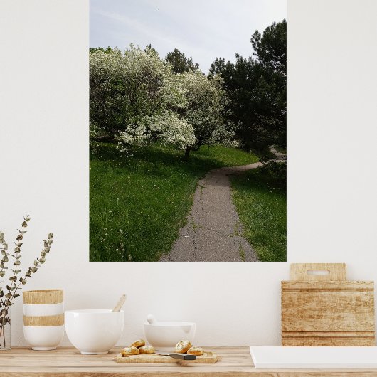 Licht, donker en tegenovergestelde kanten poster (Keuken)