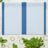 Licht donkerblauwe streep keukenhanddoek (Gevouwen)