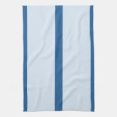 Licht donkerblauwe streep keukenhanddoek (Verticaal)