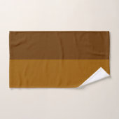 Licht donkerbruin deel half zijdes ontwerp bad handdoek (Handdoek)