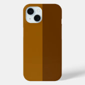Licht donkerbruin deel half zijdes ontwerp Case-Mate iPhone case (Achterkant)