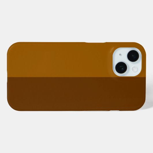 Licht donkerbruin deel half zijdes ontwerp Case-Mate iPhone case (Achterkant (horizontaal))