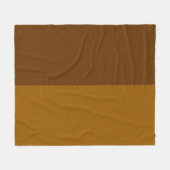 Licht donkerbruin deel half zijdes ontwerp fleece deken (Voorkant (Horizontaal))