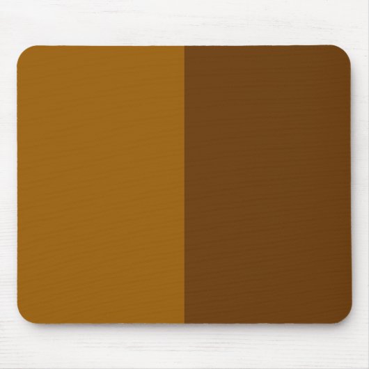 Licht donkerbruin deel half zijdes ontwerp muismat (Voorkant)