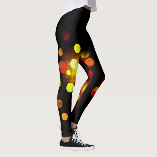 Licht donkere krabbelleggers op leggings (Rechts)