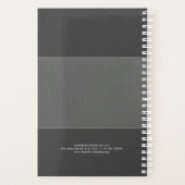 Licht & donkergrijs  leder planner (Achterkant)