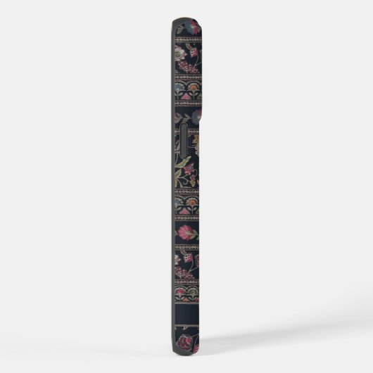  Licht Donkergrijs Roze Azteeks Patroon iPhone Hoesje (Rechterkant)