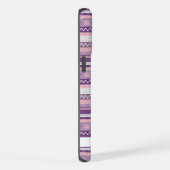 licht donkerroze Paarse witte aztec iPhone Hoesje (Rechterkant)