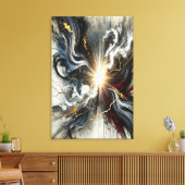 Licht door Chaos Canvas Print (Insitu (Woonkamer))
