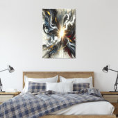 Licht door Chaos Canvas Print (Insitu (Slaapkamer))