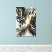 Licht door Chaos Canvas Print (Insitu (Houten vloer))